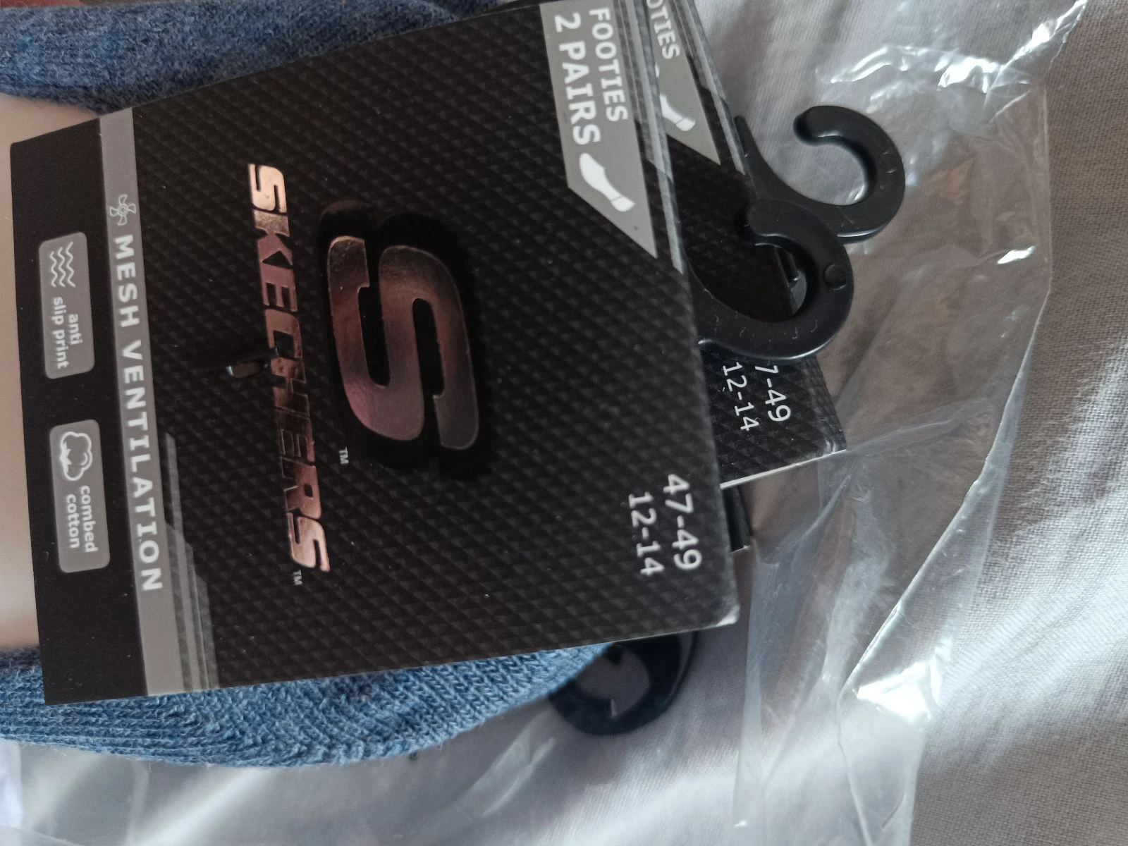 🧦 LOT OF 6 PAIRS OF INVISIBLE SKECHERS MEN'S SOCKS (SIZE 47-49 / XL) - NEW UNWORN 👟✨ – photo 3